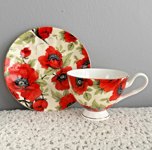 Mayfair england bone china red - england,