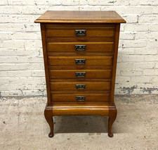 Antique Art Nouveau Mahogany Music Cabinet c1910 (Can Deliver)