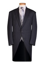 Grey Herringbone Tailcoat Jacket Morning Coat Wool Royal Ascot Wedding Mens Men