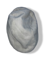 Vintage white men's flat cap| SKU 4978