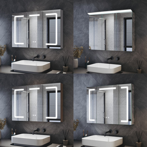 Led bathroom mirror cabinet - led,