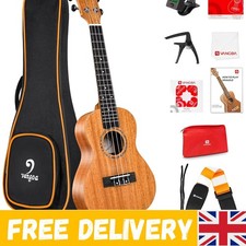 Vangoa Tenor Ukulele 26 Inches Solid Mahogany Acoustic Ukelele for Professional