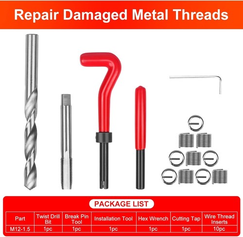 15pc m12 thread repair - thread,