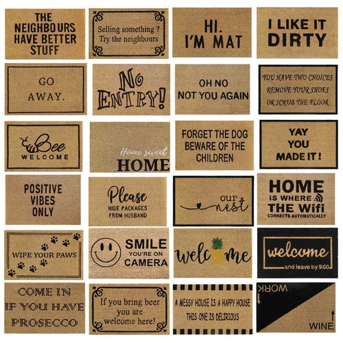 Doormat non slip coir funny - doormat,