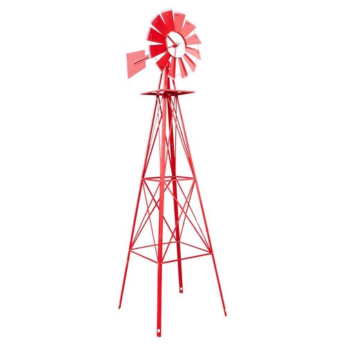 8ft outdoor metal windmill - outdoor,