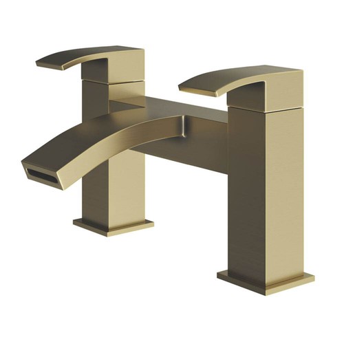 Brushed brass gold basin bath - brushed,