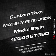 Custom Text Massey Ferguson