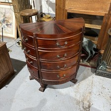 Vintage Solid Mahogany Demi