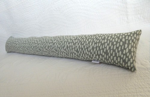 Fabric draught excluder - draught, grey