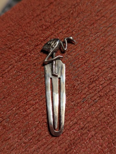 Sterling silver bookmark - bookmark, with