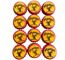 Beer Bottle Cap Crown Lot 12 Broegel Bock German Style Deer Ram Logo Arts Crafts