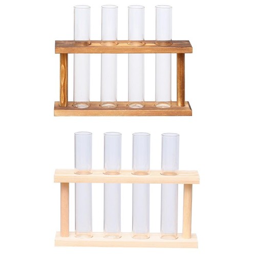 Tabletop glass test tube vase - tabletop,