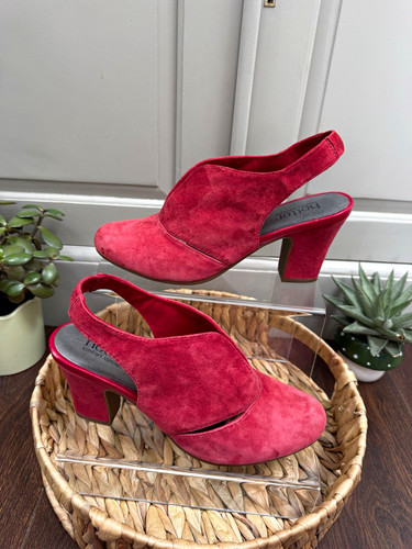 Hotter christie red suede - hotter,
