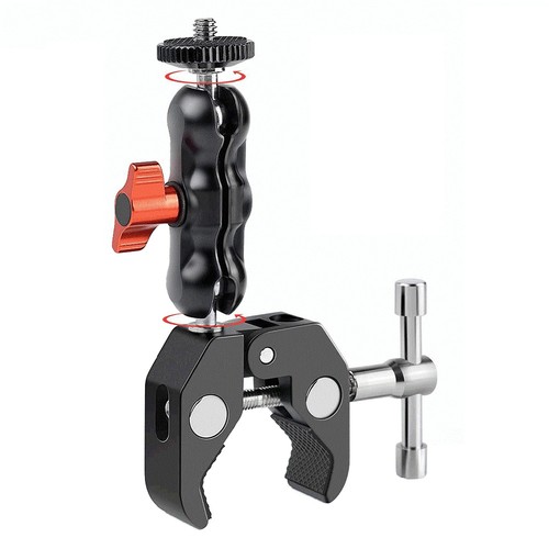 Camera mount clamp with - with, 360°