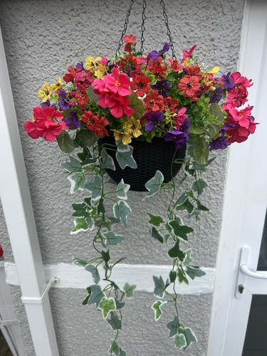 Artificial hanging flowers - hanging,