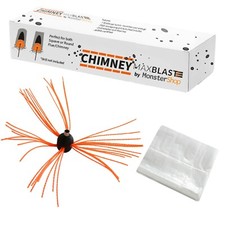 Chimney Sweep Power Sweeping Chimney Brush DIY set Set Flexible 10m Nylon Rods