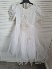 GIRLS  First Holy communion bridesmaid dress NEW  FROM USA AGE 8/10   STUNNING