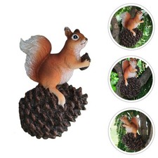  Squirrel-designed Resin Decor Figurine Ornament Animal Garden Ornaments