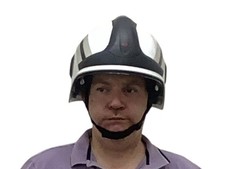 Rosenbauer Firefighter Helmet (Size L) Helmet 1  Officers White Helmet