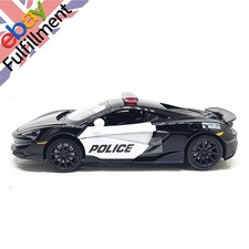 1/32 Pull Back Police Car Model Diecast Toy Sound&Light Vehicle Gift/Decoration