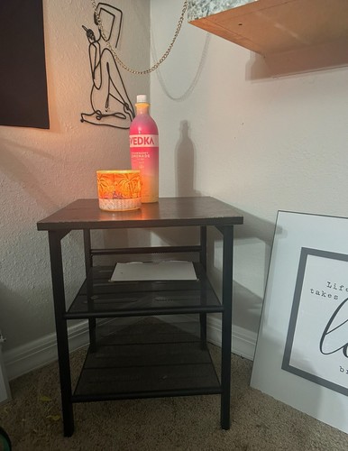 Ash black side table set - ash,