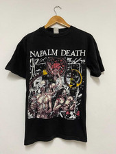 NAPALM DEATH Rare Unisex T-Shirt All Size Heavy Tone Short Sleeve HD242
