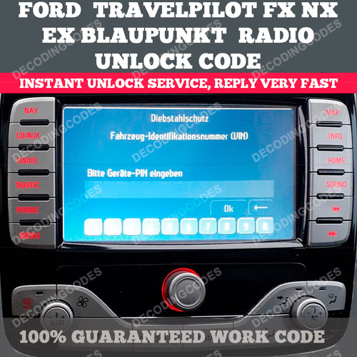 Ford radio code service - code, travel