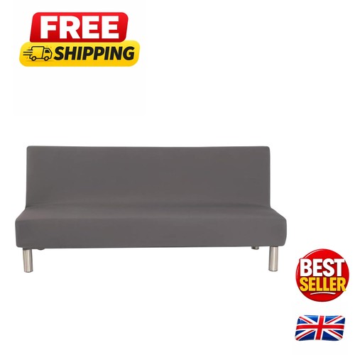 Elegant grey armless sofa - elegant,
