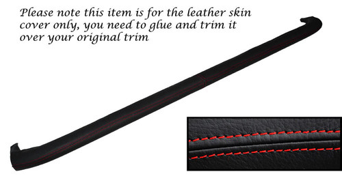 Red stitching lower dash rail - stitching,