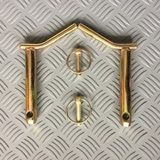 Tractor Top Link Pins Cat 2 (25.4mm) 4.5/8" (118mm) Useable Length + linch pin 