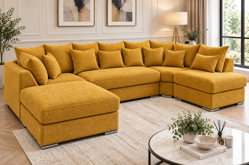 Modern shape corner sofa - u,