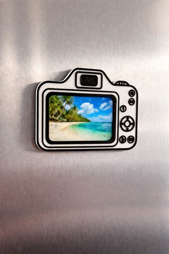 Fridge magnet photo frame - fridge,