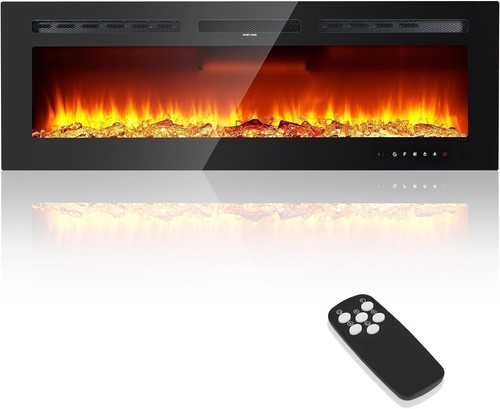 Wall mounted electric fire - 60",