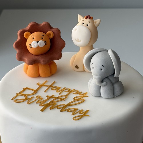 Animal cake toppers edible - cake,