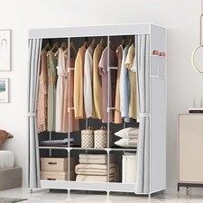 Large Fabric Canvas Wardrobe