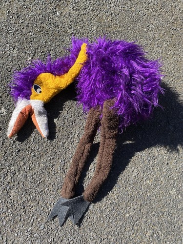 Vintage emu puppet plush soft - emu,
