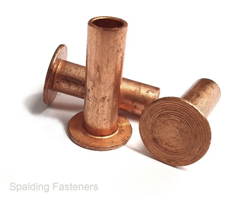 Solid copper flat head - solid,