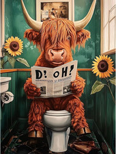 Highland Cow Paint by Numbers