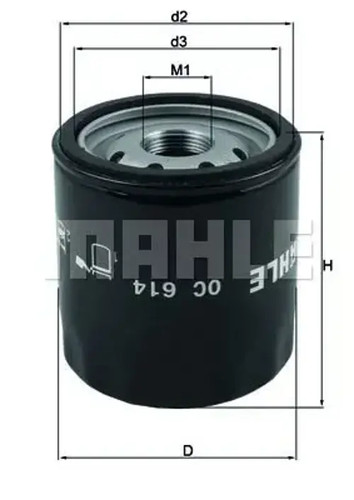 Oil filter spin oc - spin-on,