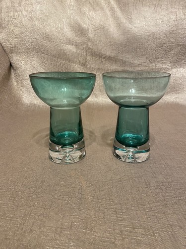 Pair vintage glass hyacinth - pair,