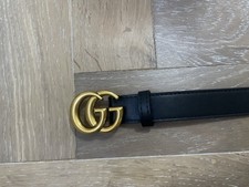 Gucci GG belt Black Leather