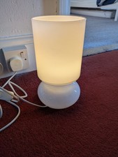 IKEA Lykta Glass Lamp, White. Tested and Working.