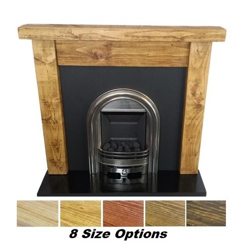 Chunky rustic fire surround - fire,
