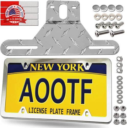 Trailer license plate bracket - license,