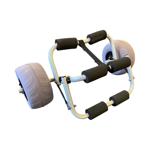 Kayak canoe trolley cart with - canoe,