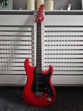 Biscayne Six Red Strat guitar
