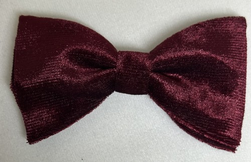 Bow tie maroon embossed soft - tie,