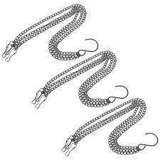 3pcs Flower Basket Hanging Chains Birdcage Hanging Chain Single Hook Chain
