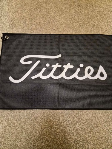 Novelty golf ball towel with