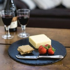 7.8" Round Slate Plate